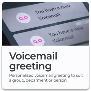 MOVOX Voicemail greeting plan