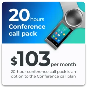 MOVOX conference call pack 20 hours per month