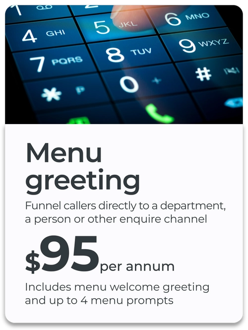 movox automated menu greeting