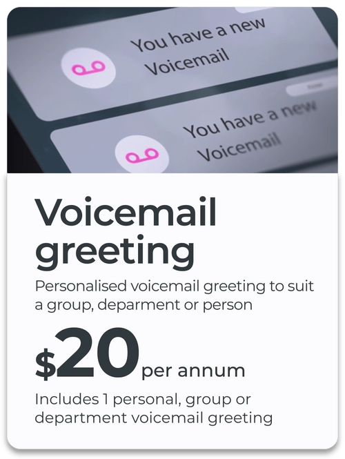 movox voicemail greeting plan